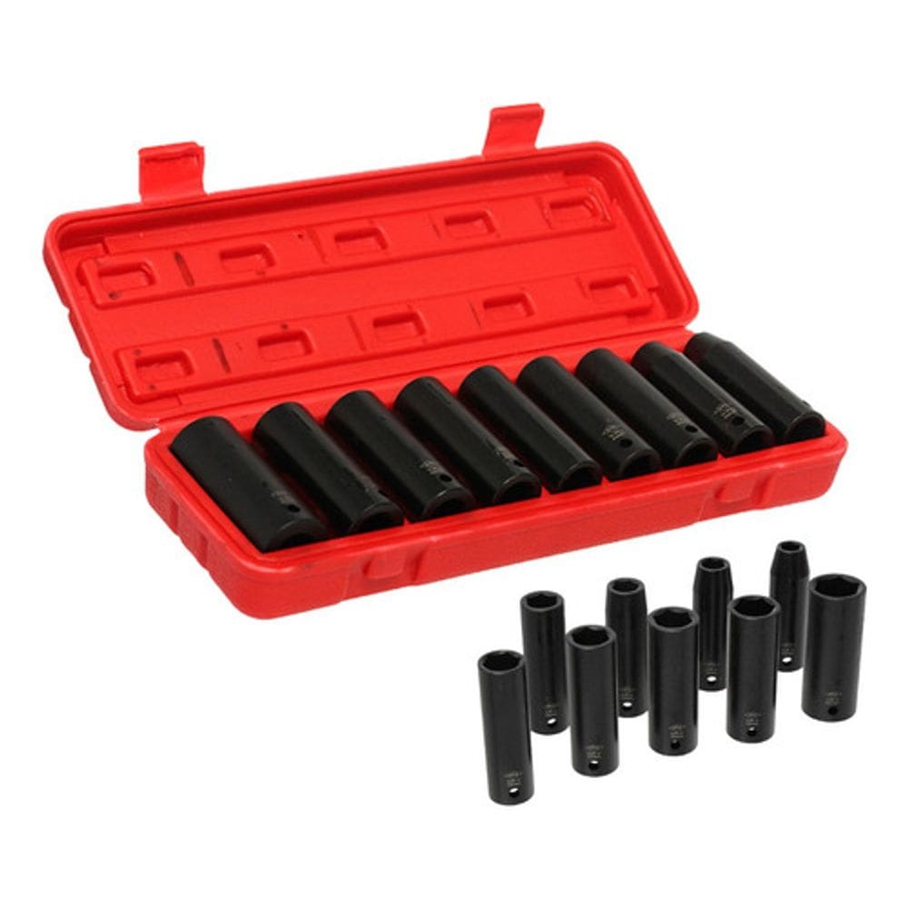 Chave De Aperto Soquete Sextavado Longo 1/2pol 10a22mm 9pçs
