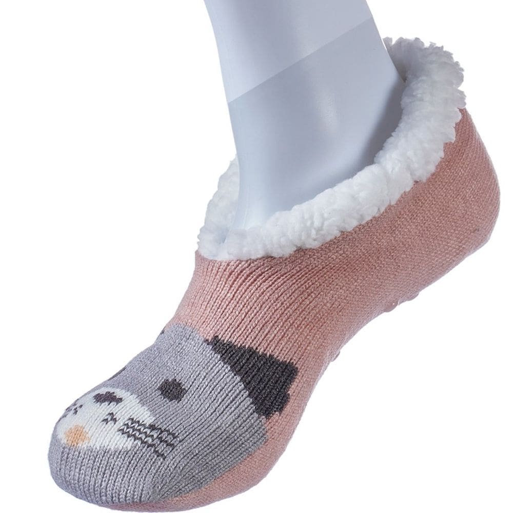Pantufa Sapatilha com Sherpa Antiderrapante