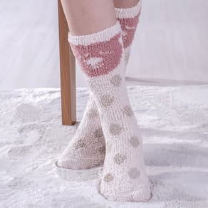 Meia Plush Adulto Super Quentinha Toque Macio