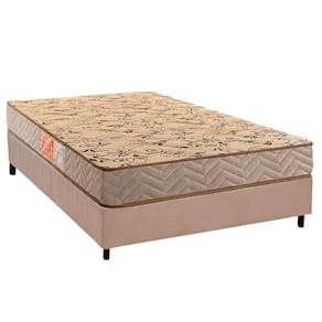 Cama Box Viúva: Colchão Espuma D33 Paropas Pasquale Wave Clean + Base CRC Suede Clean (128x188)