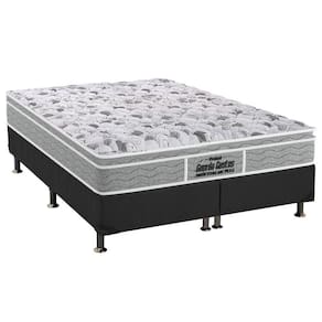 Cama Box King: Colchão Ortopédico Probel D45 Anatômico Guarda Costas Próextreme Plus + Base CRC Suede Gray (193x203)
