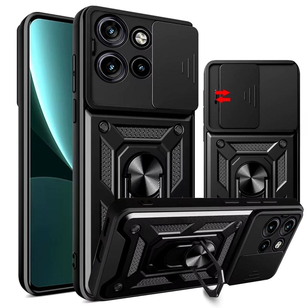 Capa Capinha Case para Motorola Moto Edge 50 - Protetora Resistente Anti Impacto Queda Armadura Militar Cor:Preto