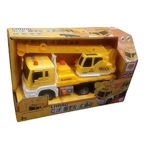Caminhão De Construção Com Luzes e Sons Carrinho Infantil De Fricção 1:16