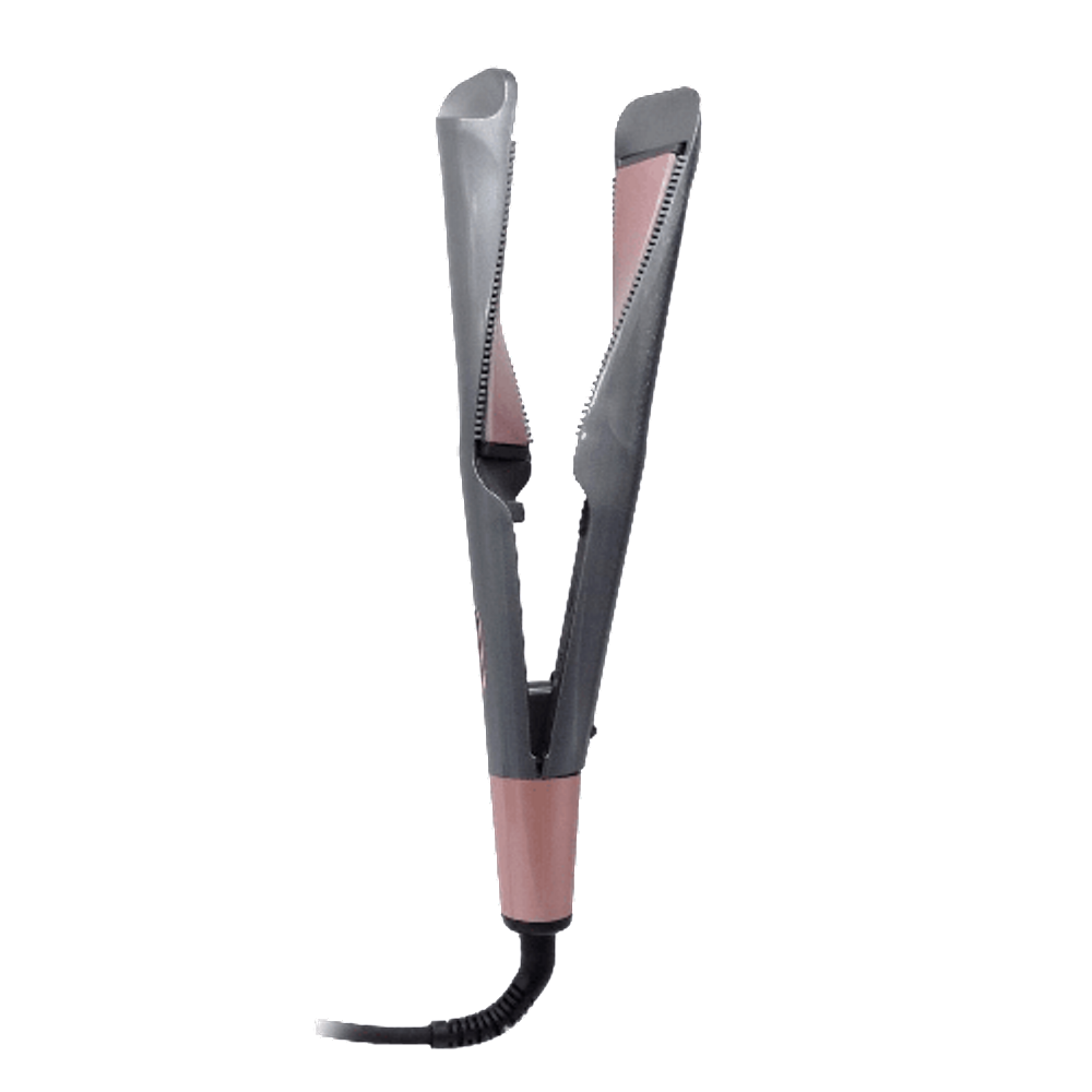 Prosper Chapa Curl Straihgt Confince 2 em 1 Cinza/rosa Model P-1111