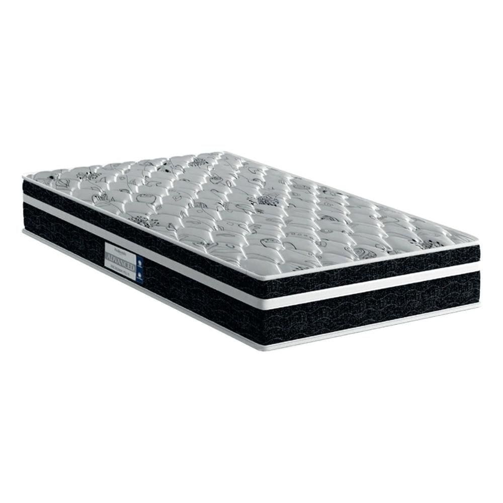 Colchão Solteiro Anatômico D45 / ProDormir Advanced Tech2000 Plus Euro Pillow Black (88x188x24) - Probel