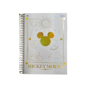 Caderno Univ. 160fls 10Mat. Mickey Arts Magic Capa 1-Jandaia