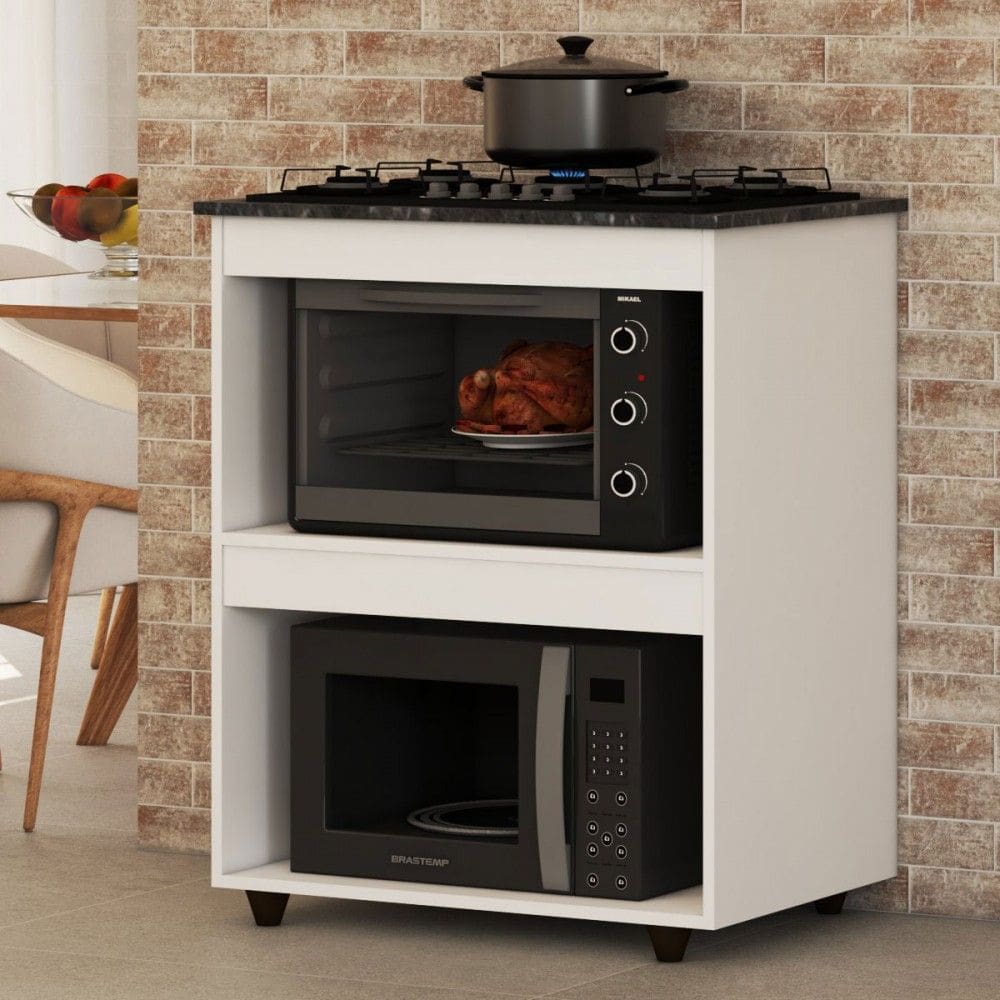 Armário de Cozinha para Cooktop Branco - Panorama Móveis