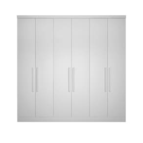 Modulo de Casal Safira para Guarda Roupa em MDF com 6 Portas e 6 Gavetas Clic Móveis