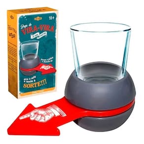 Jogo de Shot Bebida Vira-Vira Adulto com Copo de 50ml Artbrink