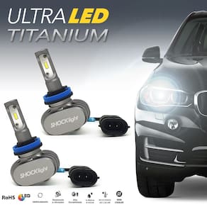 Par Lâmpadas H11 Farol Baixo Rav4 Ultra Led Titanium 10000 Lumens Forte Branco Efeito Xenon 2010 2011 2012 2013 2014 2015