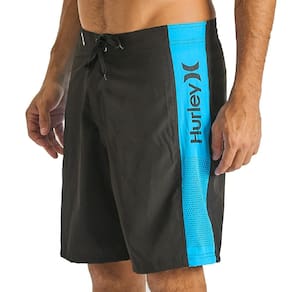 Bermuda Hurley Side Points 19,5" SM25 Masculina Preto