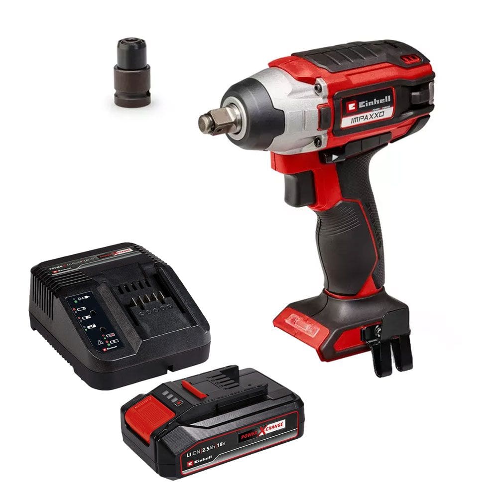 Chave de Impacto 1/2 Pol 230Nm Brushless Bateria 18V 2,5Ah Impaxxo 18/230 BL Einhell