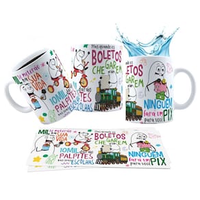 Caneca 325ml Mil se meterão na sua vida 10mil darão palpites
