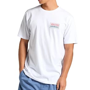 Camiseta Volcom Sunset Delight SM25 Masculina Branco