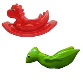 Conjunto Balanço e Gangorra Dino - Ideal para Diversão no Playground Infantil