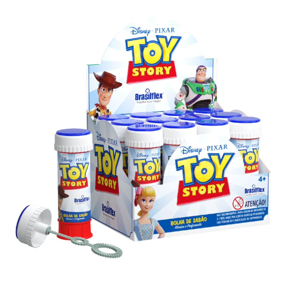 Kit 12 Bolhas de Sabão Lembrancinha Festas Infantil 60ml Atóxica Brasilflex