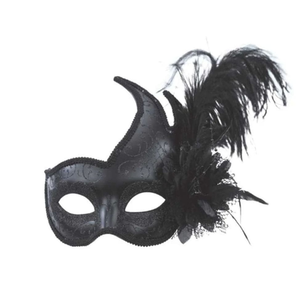 Máscara De Carnaval Florença Cromus Preto