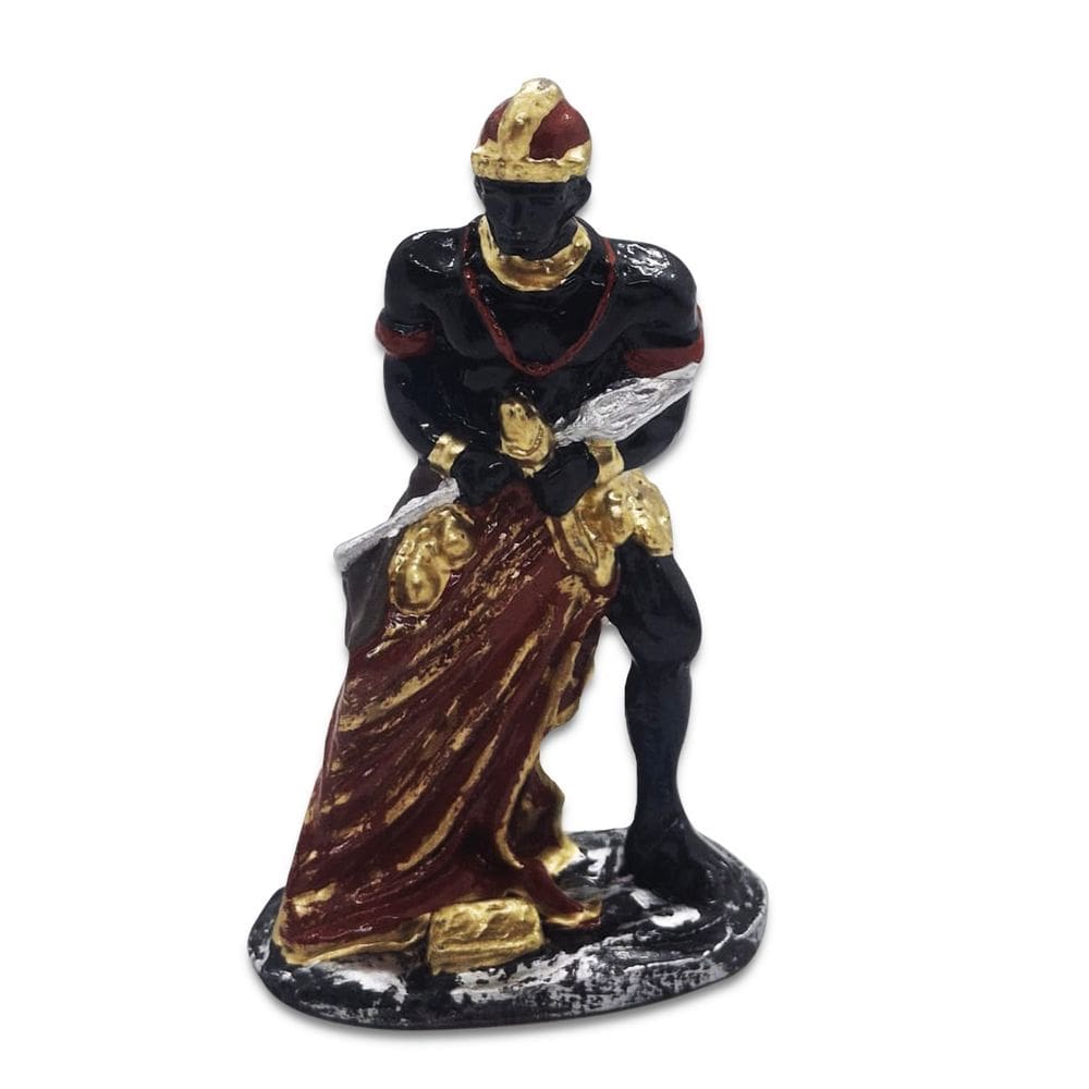 Estátua Imagem Orixá Exu Proteção dos Caminhos 10 cm