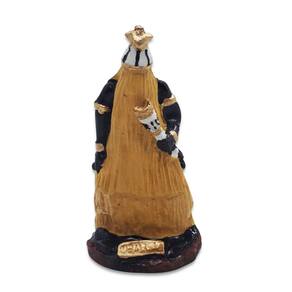 Estátua Imagem Orixá Obaluaê Obaluaiê Saúde e Cura 10 Cm