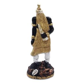 Estátua Imagem Orixá Obaluaê Obaluaiê Proteção 15 Cm