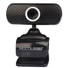 Webcam Standard 480P Microfone integrado Conexão USB Multilaser WC051