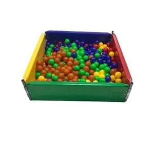 Cercado Infantil Colorido 1,5x1,5 – Estrutura Durável para Piscinas de Bolinhas