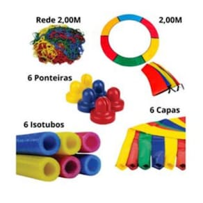 Acessórios para Cama Elástica 2,00 – Protetor de Molas, Rede e Capas Coloridas