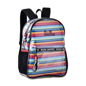 Mochila Bolsa Feminina Escolar Now United Transparente C/ Saco Removível NU3255