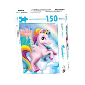 Quebra Cabeça Infantil Temático Rainbow 150 Peças Pais & Filhos
