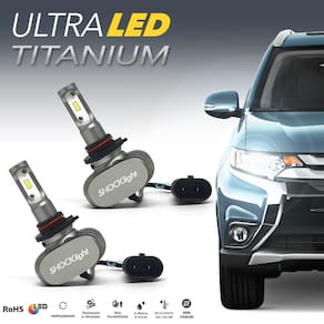 Par Lâmpadas HB3 Farol Alto Honda Civic Ultra Led Titanium 10000 Lumens Forte Branco Efeito Xenon 2010 2011 2012 2013 2014 2015
