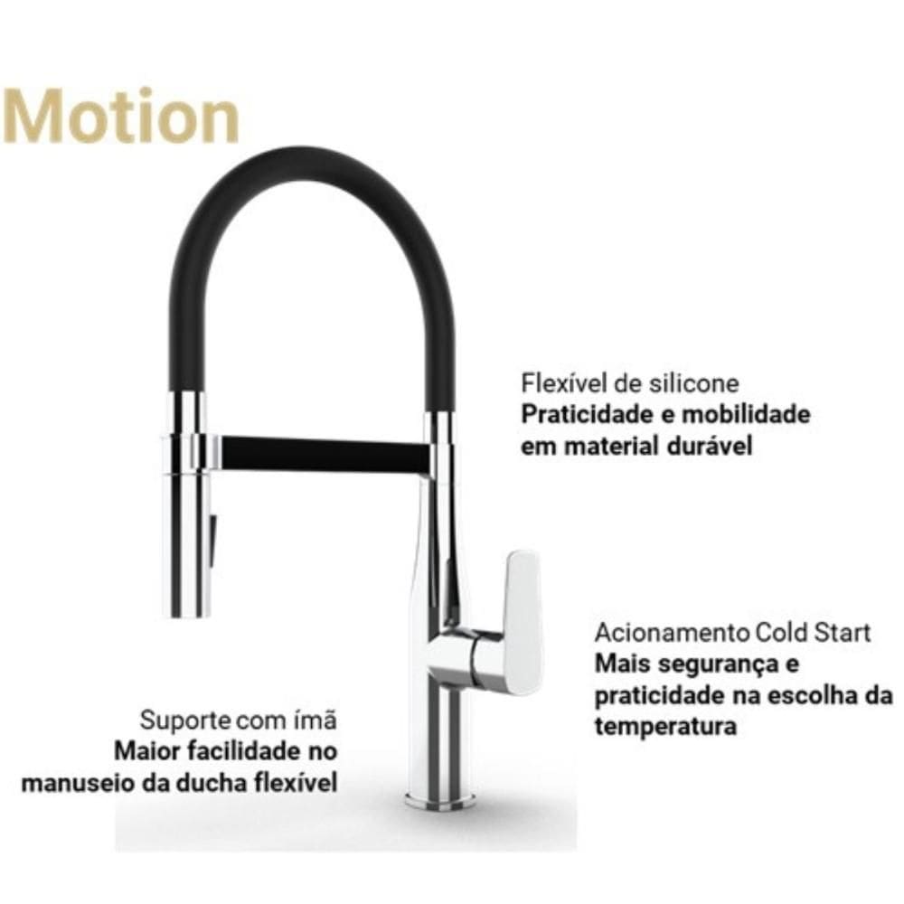 Torneira Misturador Monocomando Deca Level Motion 2274.C.PT