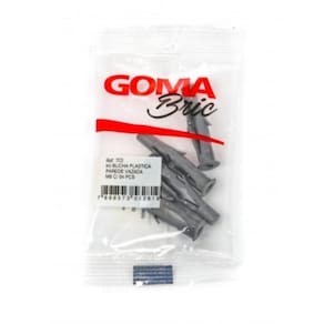 Kit Bucha Plástica Parede Vazada M8 Goma com 4 Peças