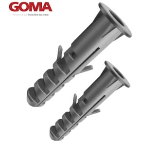 Kit Bucha Plástica com Aba Goma 6mm 50 Peças