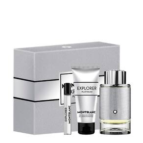 Kit Montblanc Explorer Platinum Masculino - Eau de Parfum 100ml + Eau de Parfum 7,5ml + Shower Gel 100ml