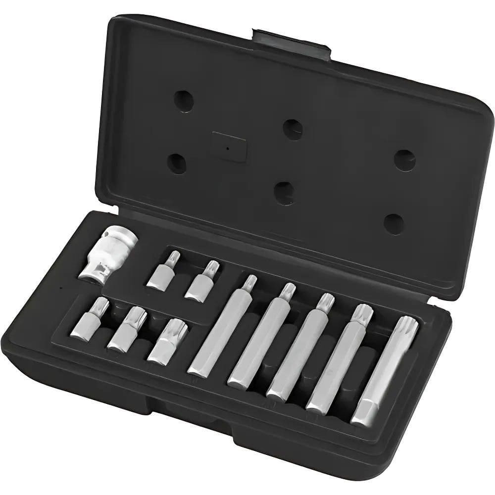 Bits Torx Spline com encaixe 1/2 POL Kit com 11 Peças 1131256 STELS
