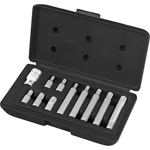Bits Torx Spline com encaixe 1/2 POL Kit com 11 Peças 1131256 STELS