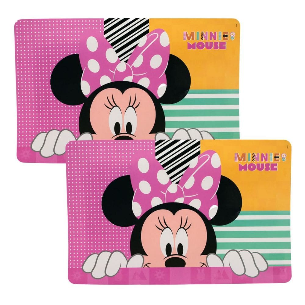 Jogo Americano Infantil Minnie Disney 43x28cm 2 Peças - Tuut