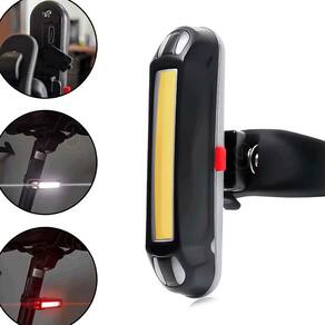 Lanterna de Bike LED Sinalizador luz Traseira Farol Segurança Sinal de alerta