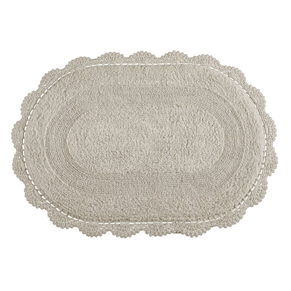 Tapete Crochê Dupla Face Oval 50x80cm - Kacyumara - Fend Chip