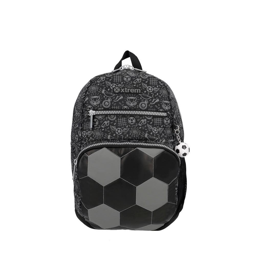 Mochila infantil Xtrem Bolt Futebol Preta