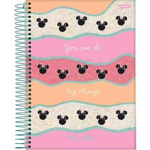 Caderno Univ. 160 Fls. 10 Mat. Minnie Mouse Capa 3 - Jandaia