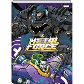Caderno 1/4 Brochura 80 Folhas Metal Force Capa 3 - Jandaia
