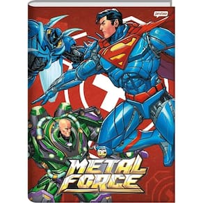 Caderno 1/4 Brochura 80 Folhas Metal Force Capa 4 - Jandaia