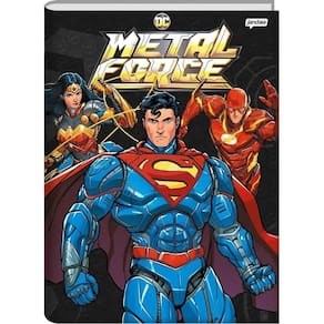 Caderno 1/4 Brochura 80 Folhas Metal Force Capa 2 - Jandaia