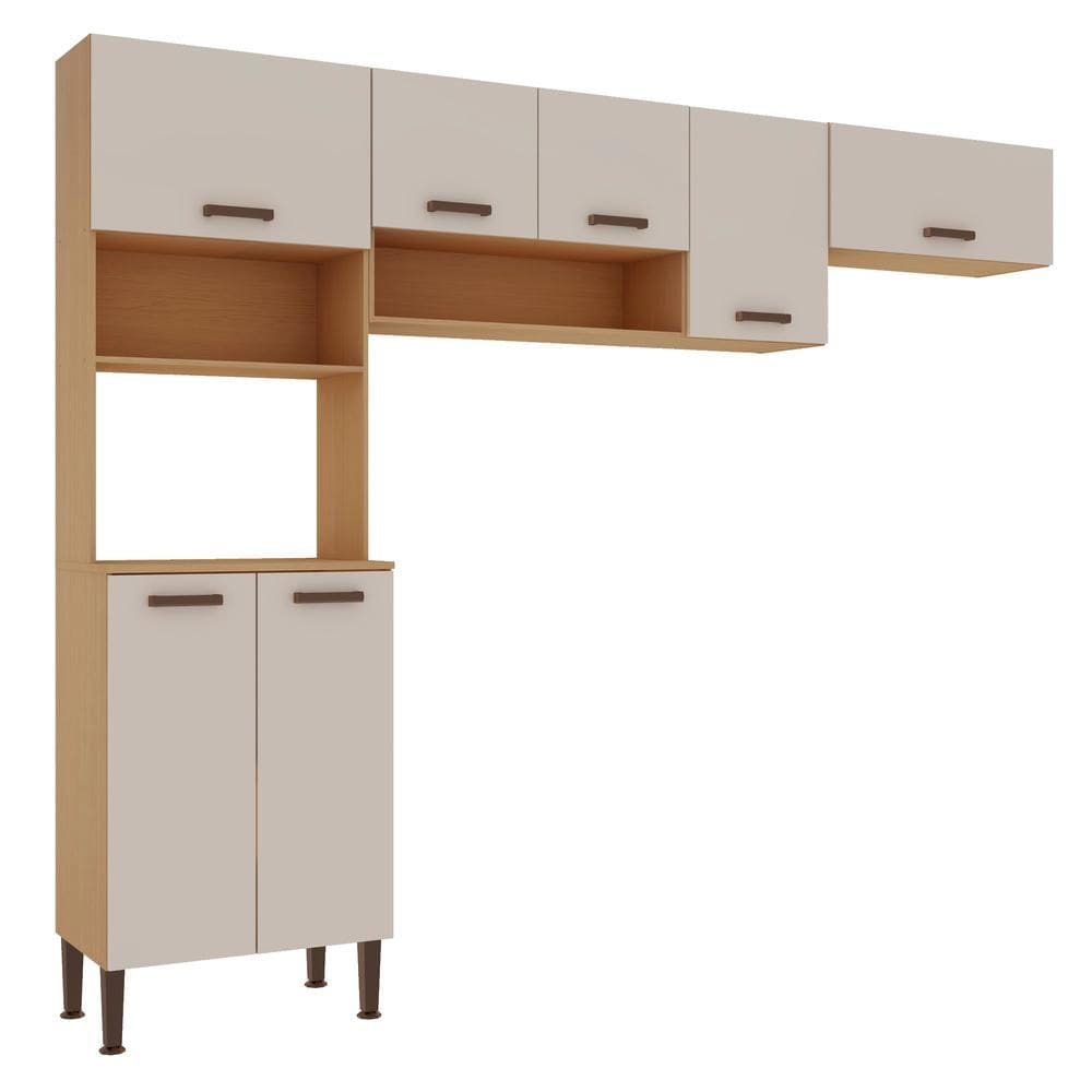 Cozinha Modulada Essencia 3 Pecas Freijo White Laca Brilho