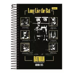 Agenda Espiral Anotações 176 Folhas Batman Capa 3 - Foroni