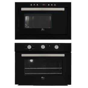 Kit Forno Elétrico Fischer Infinity Embutir 50L 5 Funções + Micro-ondas Infinity 25L Preto 127V