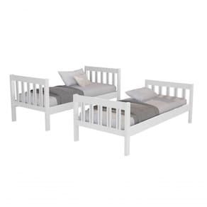 Beliche Adulto Que Vira 2 Camas - Ideal Para Quarto Compacto Cor Branco 100% Mdf