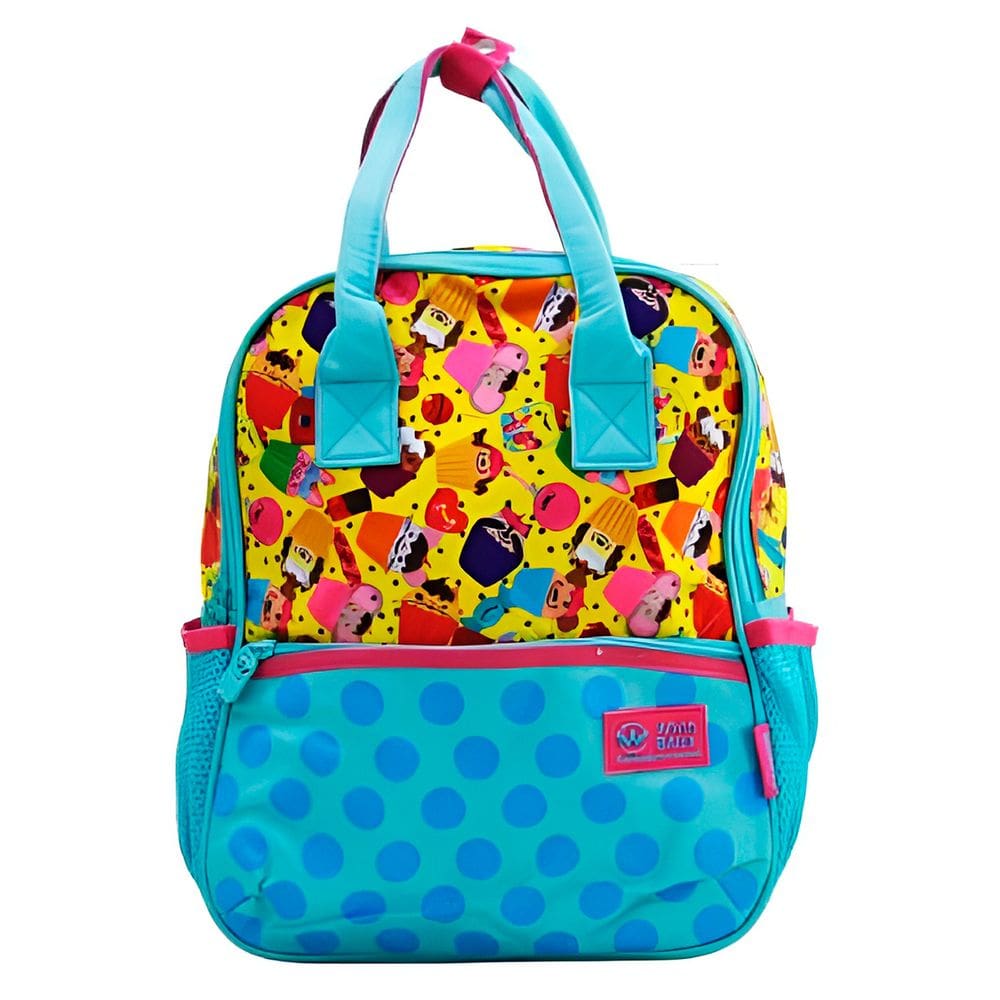 Mochila de Costas Bolsa Infantil Baby Feminina Docinhos Azul