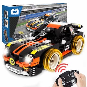 Carro esportivo Building Toy Wise Block RC com 435 unidades para crianças maiores de 8 anos